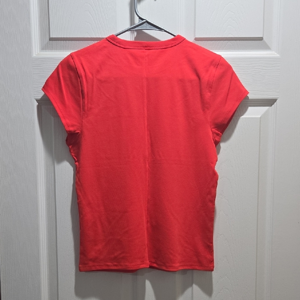 Vibrant Red Short Sleeve Women's Tee - Picture 5 of 7